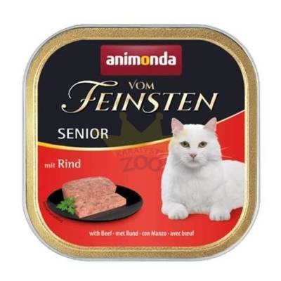 ANIMONDA Vom Feinsten Senior Cat skonis: su jautiena 32x100g