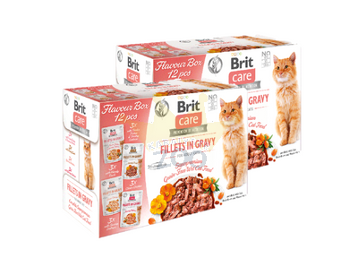 BRIT CARE Cat Fillets in Gravy mix 24x85g