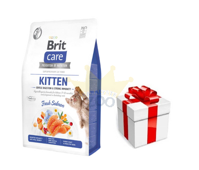 BRIT Care Cat Grain-Free Kitten Gentle Digestion & Strong Immunity 2kg + STAIGMENA KATEI
