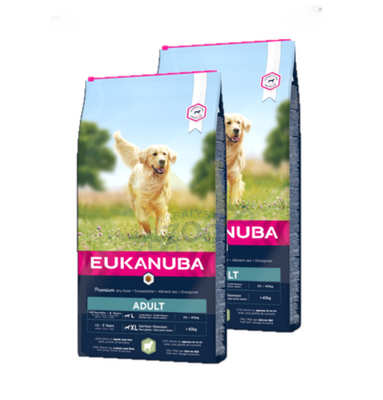 EUKANUBA Adult Large Breed Lamb&Rice 2x12kg - 3% PIGIAU