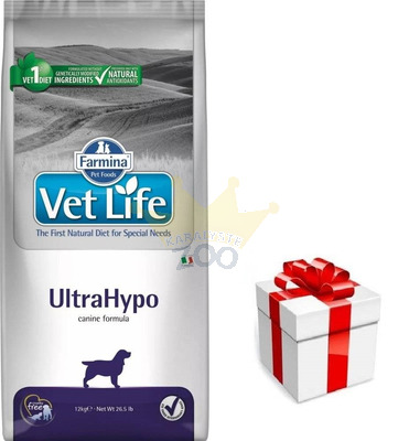 FARMINA Vet Life Dog Ultrahypo 12kg + STAIGMENA ŠUNUI