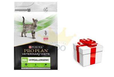 PRO PLAN Veterinary Diets HA St/Ox hipoalerginis sausas kačių maistas 1,3kg  + STAIGMENA KATEI