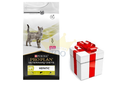 PRO PLAN Veterinary Diets HP St/Ox Hepatic sausas kačių maistas 1,5 kg + STAIGMENA ŠUNUI
