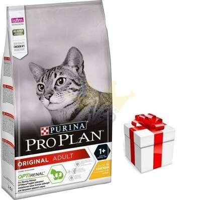 PURINA Pro Plan Original Adult Chicken and Rice 10kg  + STAIGMENA KATEI