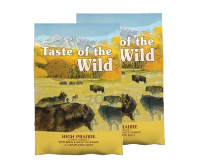 Taste of the Wild High Prairie 2x12, 2 kg - 3% PIGIAU
