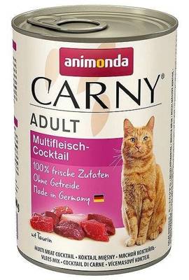 ANIMONDA Cat Carny Adult skonis: įvairių rūšių mėsos kokteilis 6x400g 