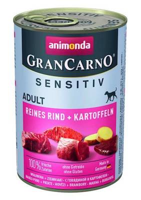 ANIMONDA GranCarno Sensitiv Adult Dog skonis: jautiena, bulvės 400g