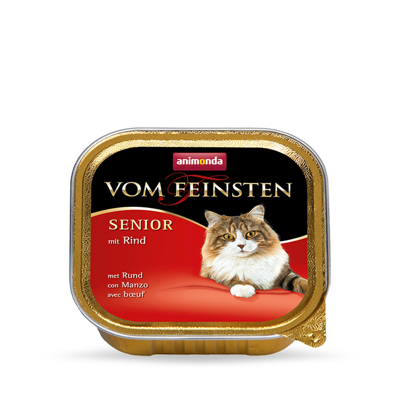 ANIMONDA Vom Feinsten Senior Cat skonis: su jautiena 32x100g
