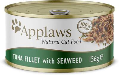 "Applaws Cat Tuno filė su jūros dumbliais 156g PACK