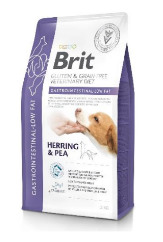 BRIT GF Veterinary Diets dog Gastrointestinal-Low Fat 12kg + LAB V Lašišų aliejus šunims ir katėms 500ml
