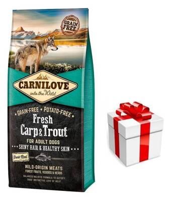 Carnilove Fresh Carp Trout Adult 12 kg + Staigmena Šunui