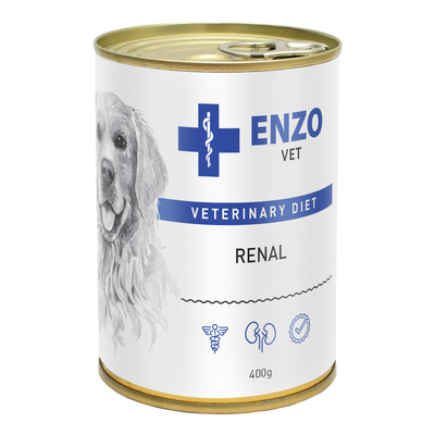 ENZO VET Inkstų dietos inkstų ligoms gydyti su jautiena šunims 16x400g