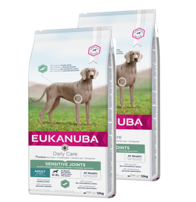 EUKANUBA Daily Care Sensitive Joints 2x12kg - 3% PIGIAU
