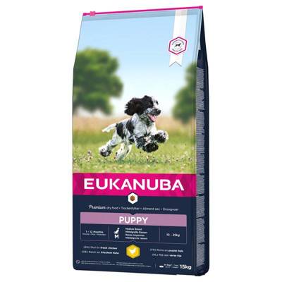 EUKANUBA Puppy&Junior Medium Breed 2x15kg - 3% PIGIAU