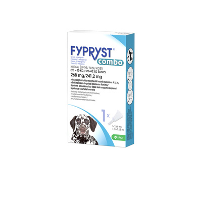 FYPRYST COMBO 2,68 ml,  užlaš. tirpalas (20-40 kg) šunims 1 pipetė