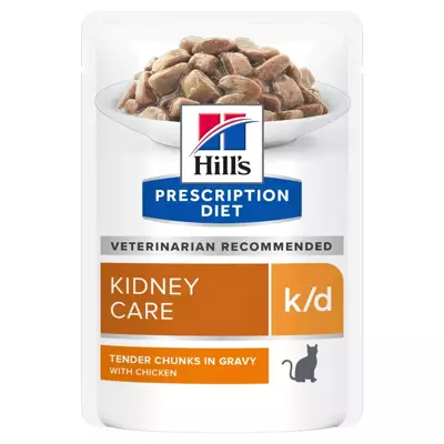 HILL'S PD Prescription Diet k/d Feline with Chicken su vištiena 6x85g