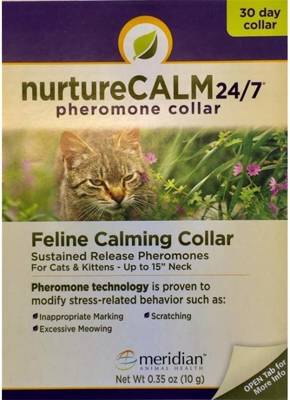 NurtureCalm 24/7 kačių feromoninė apykaklė - raminanti apykaklė katėms