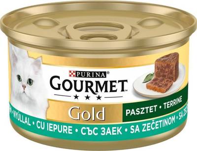 Purina Gourmet Gold triušių paštetas 12x85g