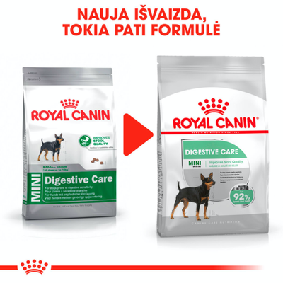 ROYAL CANIN CCN Mini Digestive Care 3 kg sausas ėdalas suaugusiems mažų veislių šunims su jautriu virškinimo traktu 