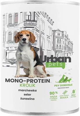 Urban Pets mono baltymų triušių ėdalas šunims 6x400g